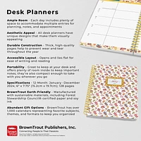 BrownTrout Tuscan Delight 2024 6x7.75 Inch Desk Planner, 9781975468712