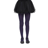 FAÇON DE CÉLÉBRER LES COLLANTS À RAYURES NOIR / VIOLET