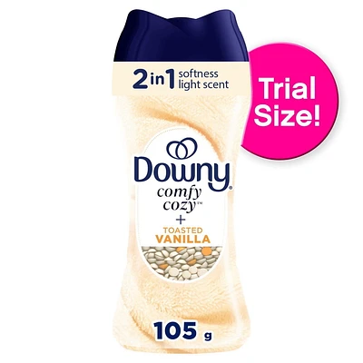 Perles de rehausseur de parfum pour lessive Downy Confort et bien-être, parfum Vanille chaude, Douceur et fraîcheur