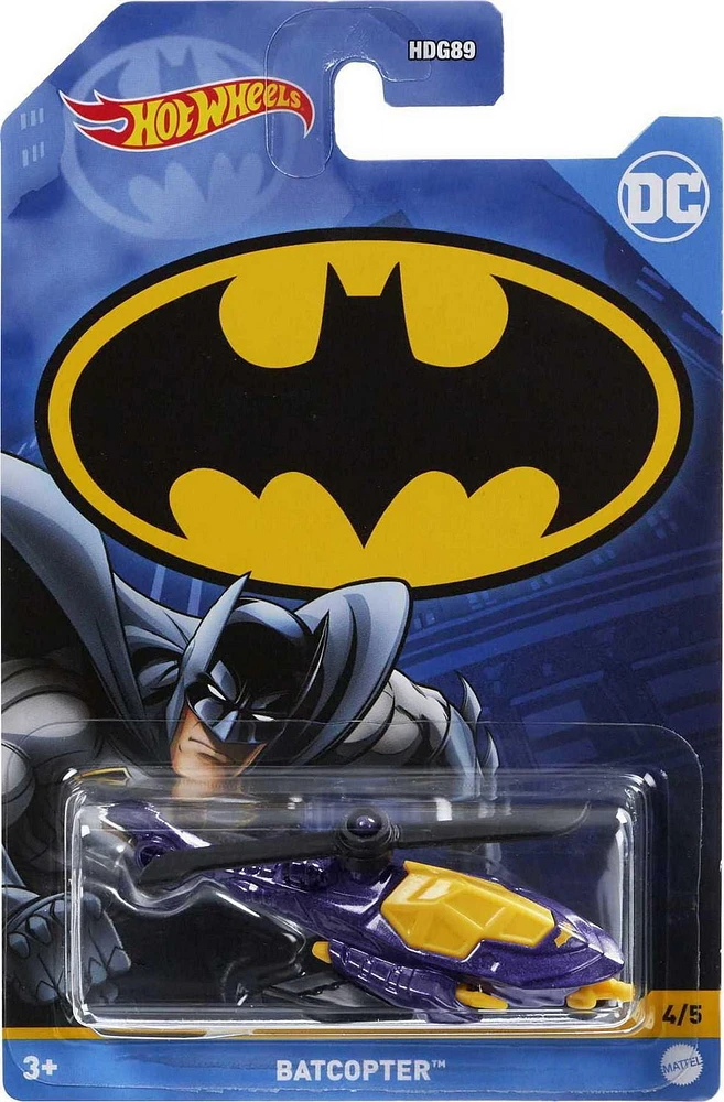 Hot Wheels Véhicule Batcopter issus de l’univers Batman, 3 ans et plus