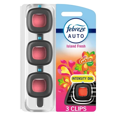 Febreze AUTO Air Freshener Vent Clip Gain Island Fresh Car Vent Clip