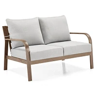 Better Homes & Gardens Prado 4-Piece Patio Outdoor Conversation Set - Brown, Hand-painted concrete finish