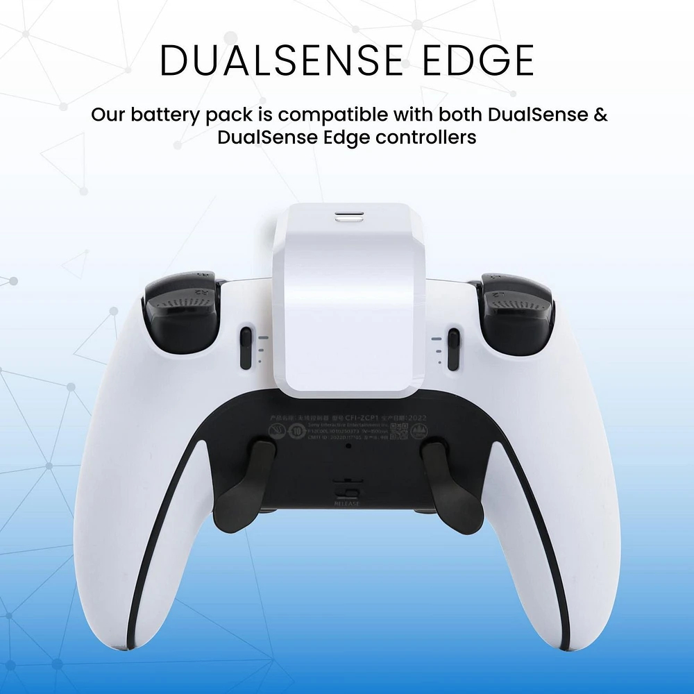 Batterie Surge et câble de charge pour contrôleurs PlayStation 5 DualSense et DualSense Edge