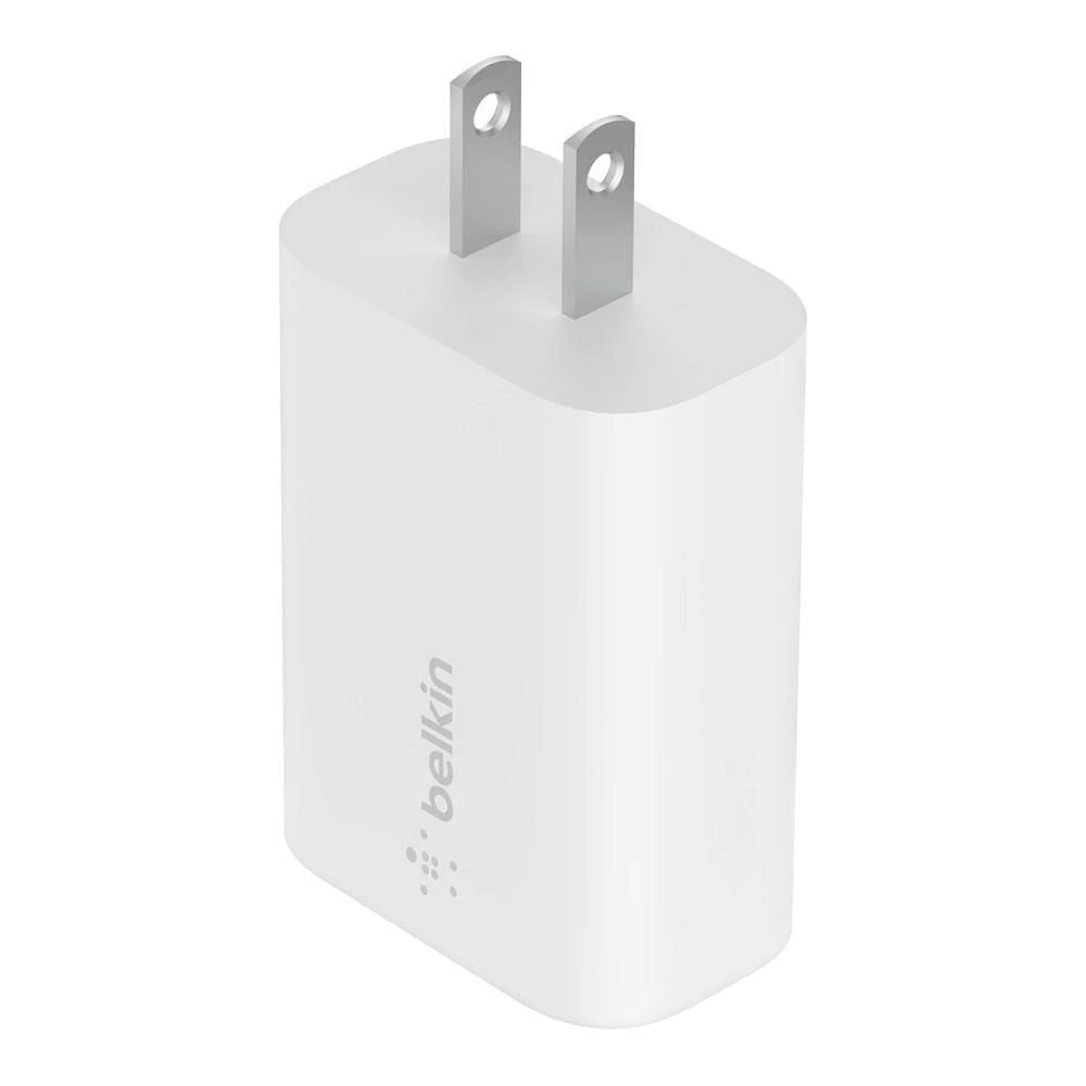 Belkin Wall Charger 25W USB-C Power Delivery with PPS White, 25W CHARGER White