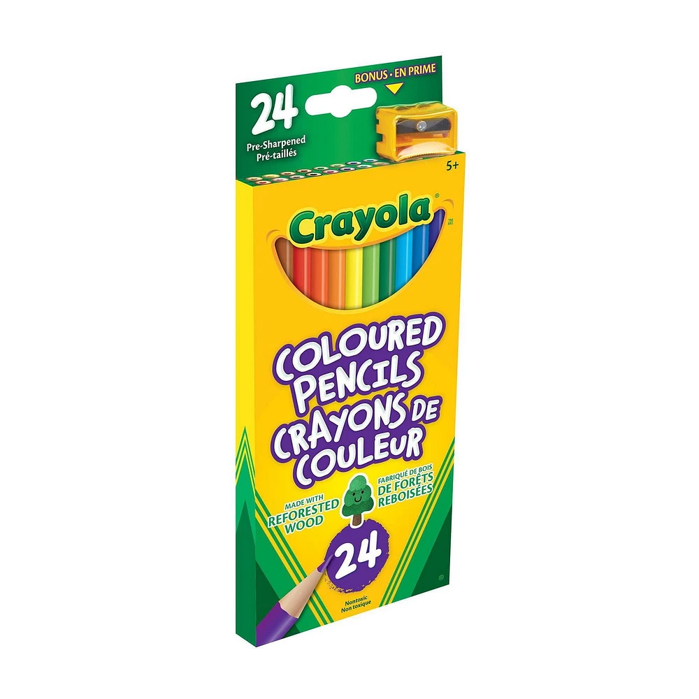 Crayons de couleur Crayola, 24 ct 24 CRAYONS