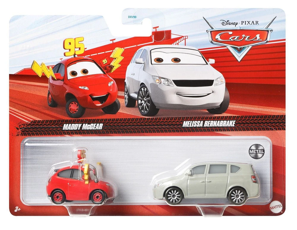 Packs de deux mini-véhicules Maddy Mcgear & Maddy's Dad Disney and Pixar Cars 3