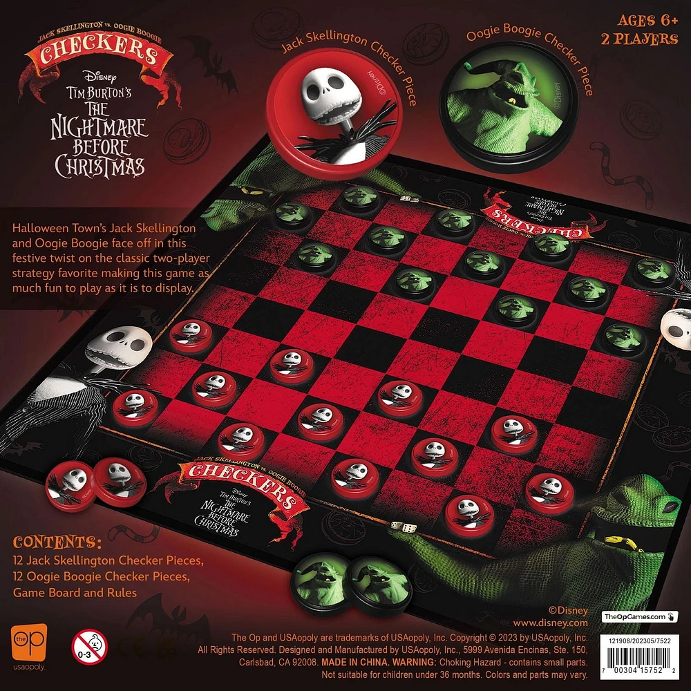 USAopoly Dames: Disney Tim Burton The Nightmare Before Christmas
