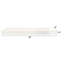 Hometrends 18 inch White  Floating Shelves - 2 PC Set, 2 PC 18 inch White Floating Shelves