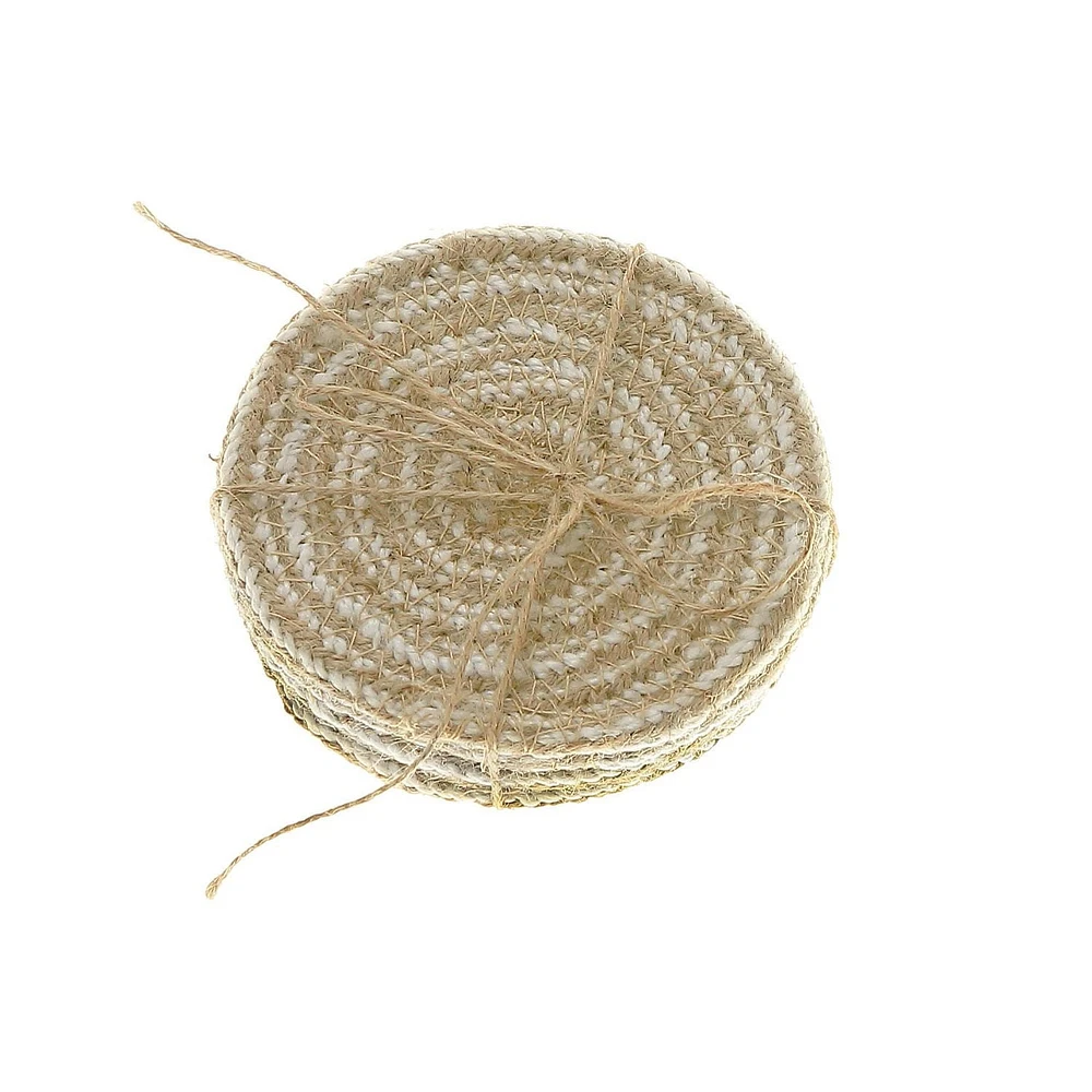 4 Coaster De Ligne Ronde Pc