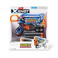 Le pistolet Menace XSHOT Skins - Décoration Sonic le Hérisson (MEGA SONIC)