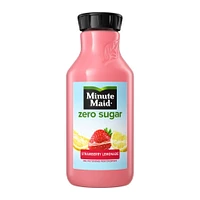 Minute Maid Zero Sucre Limonade aux fraises Bouteille, 1.54 Liters Limonade aux fraises et sans sucre Minute Maid 1.54L