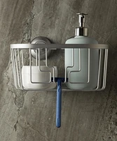 Porte-shampooing Catamarca d'era en aluminium argent chaud 9,13 x 5 po