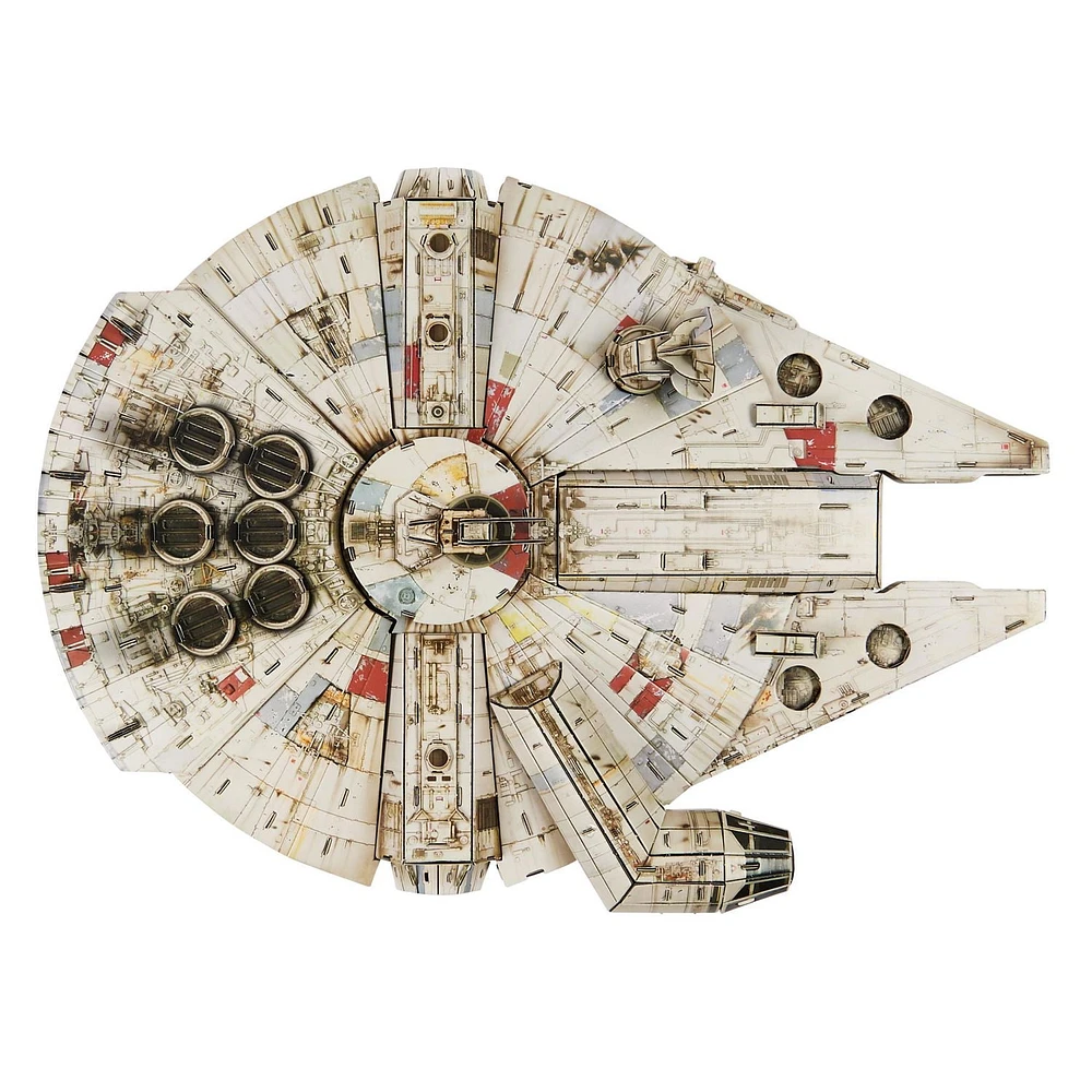 Star Wars Millennium Falcon 3D Model Kit 223 Pcs | Star Wars Toys Desk Decor | Building Toys | Paper Model Kits for Adults & Teens 12+