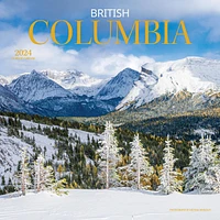 Wyman Publishing British Columbia 2024 12x24 Inch Square Wall Calendar, 9781525611339