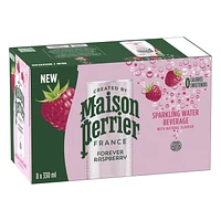 Maison Perrier Forever Raspberry, Sparkling Water Beverage, Natural Raspberry Flavour, No Calories, No Sweeteners, No Sodium, Sourced & Bottled In France, 2.6 L