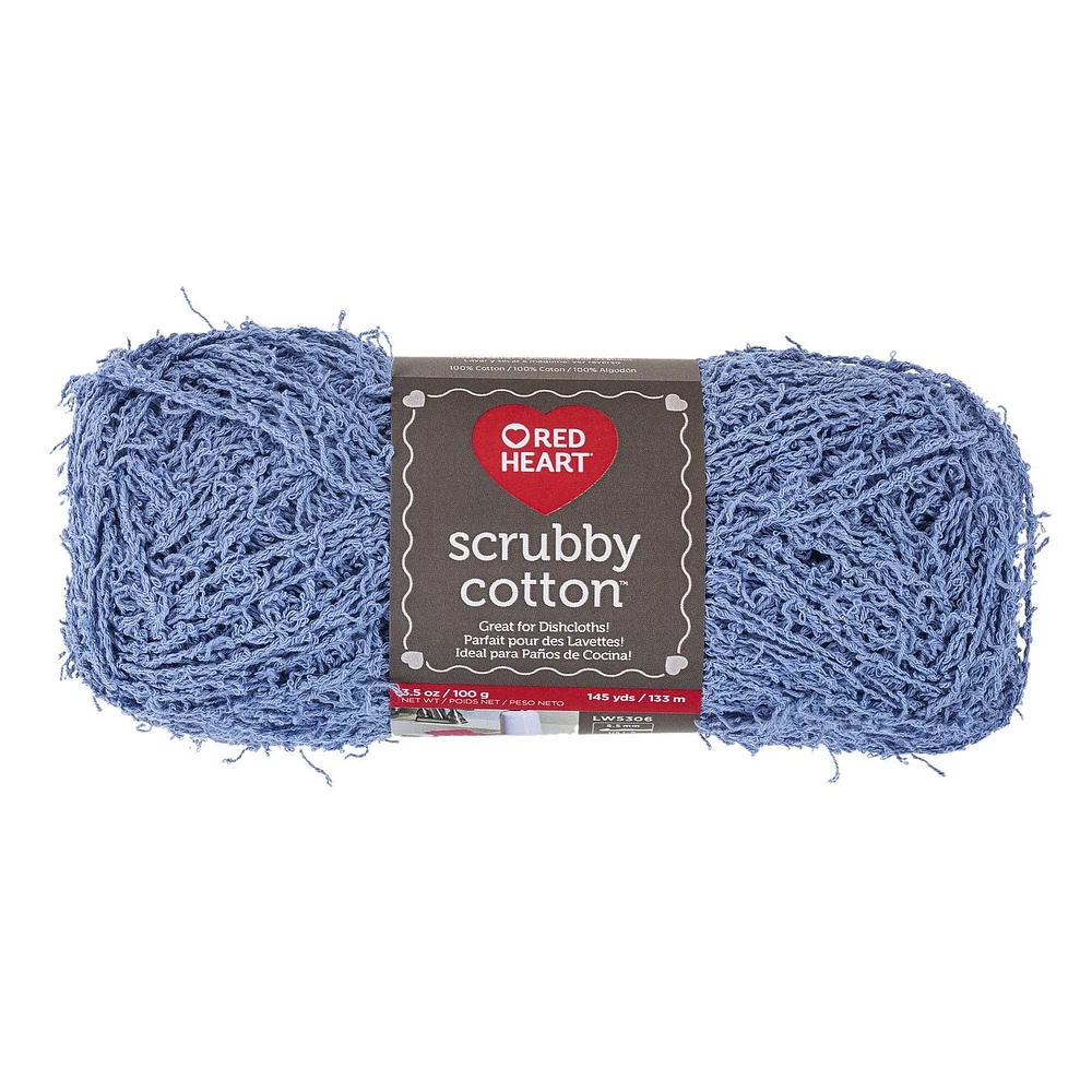 Red Heart® Scrubby Cotton™ Yarn, Cotton #4 Medium, 3.5oz/100g, 145 Yards