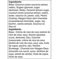 HÄAGEN-DAZS Sans produits laitiers Noix de coco et caramel, 3 x 88 ml