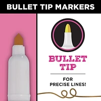 Tulip Opaque Metallic Colour Fabric Markers