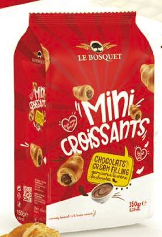 Le Bosquet mini croissants au chocolat 150g