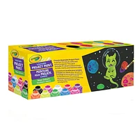 10 pots de peinture lavable - Couleurs néons 10 bouteilles de peinture