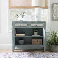 Console Maggie 2 portes, Bleu Antique