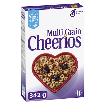 Multi Grain Cheerios Breakfast Cereal, Whole Grains, 342 g, 342 g
