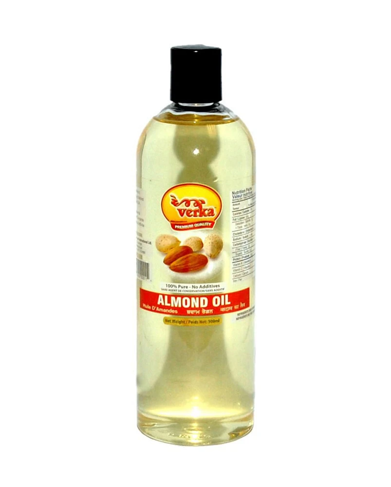 Verka 100 % Pure Almond Oil, 500 mL