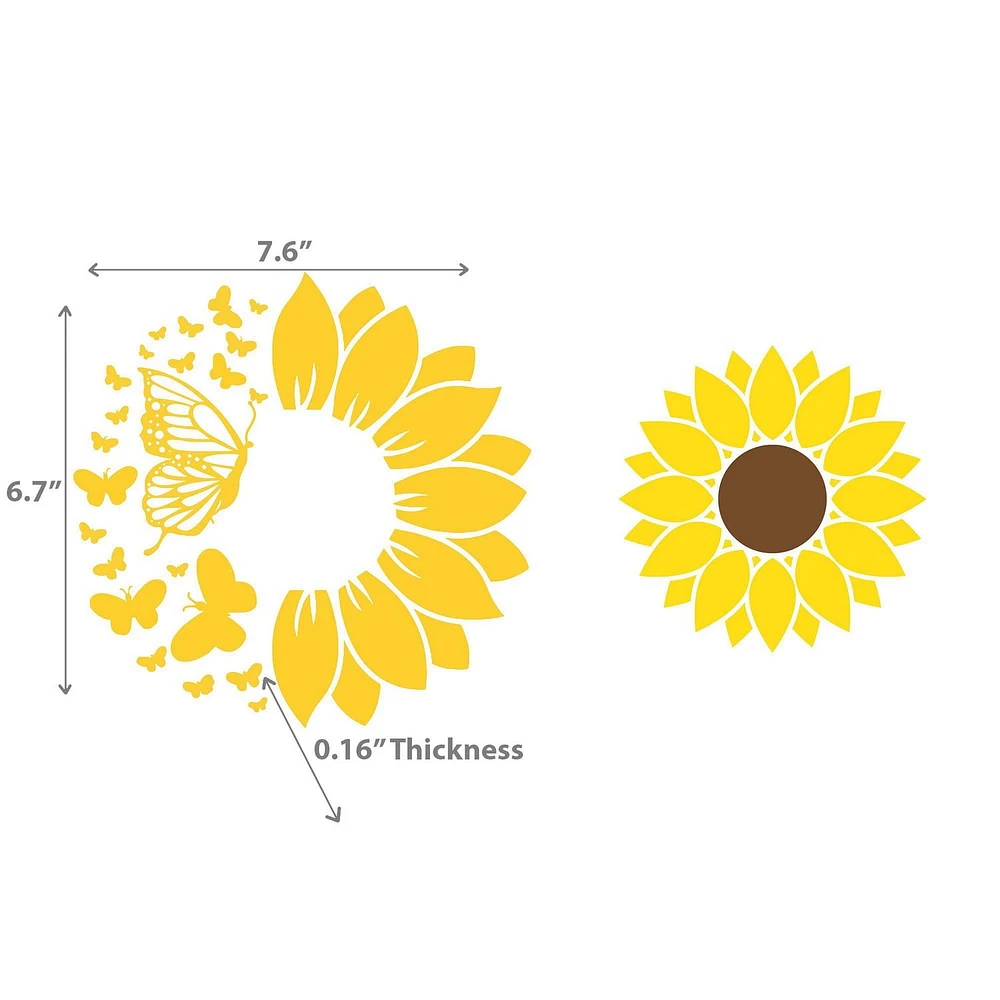 Swedish Dish Cloth Sunflower and Butterfly Set of 2