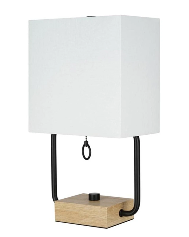 16" Modern dual pole table lamp