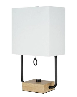 16" Modern dual pole table lamp
