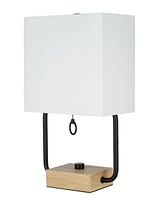 16" Modern dual pole table lamp