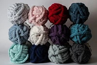 Fil AR Workshop Chunky Knit Brouillard Yarn Fil #7 Jumbo Chenille du Polyester 226g /26m 3-Paquet