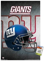 NFL New York Giants - Helmet 16 Wall Poster, 14.725" x 22.375" Framed