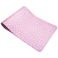 Tapis d’exercice avec pois imprimés de 10 mm – 61 cm x 182,9 cm – Violet/gris