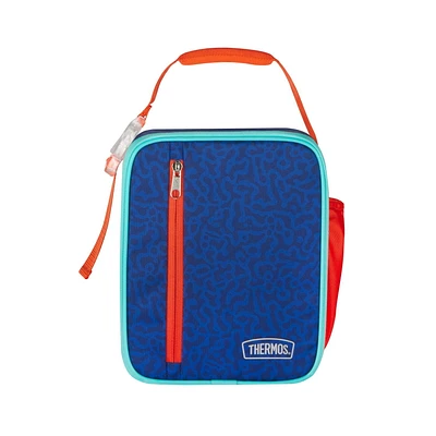 Boîte à Lunch Verticale Réutilisable Thermos Kids avec Doublure, Bleue