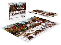 Buffalo Games - Charles Wysocki - Vermont Maple Tree Tappers - 300 Piece Jigsaw Puzzle