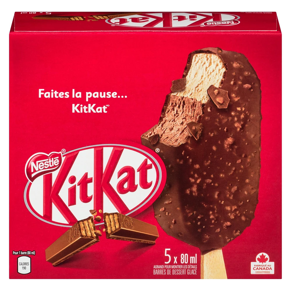 NESTLÉ® KITKAT® Frozen Dessert Bars 5 x 80 ml