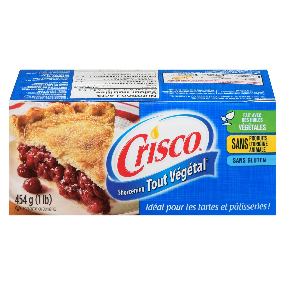 Crisco All-Vegetable Shortening 454g