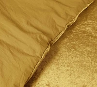 Swift Home Solid Crushed Velvet Duvet Cover Set