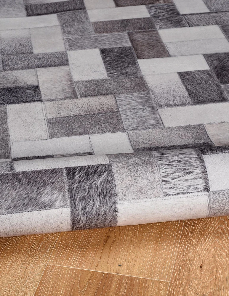 Tapis d'appoint Laredo Burke gris & ivoire de 3 pi x 5 pi