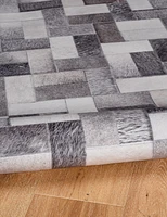 Tapis d'appoint Laredo Burke gris & ivoire de 3 pi x 5 pi