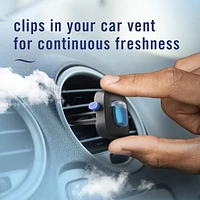 Febreze Car Air Freshener, Odor-Fighting Automotive Vent Clip, Linen & Sky Scent, 2ML