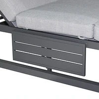 Deko Living Outdoor Gray Rectangular Patio Daybed 
