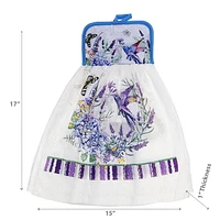 IH Casa Decor Tie Hand Towel Hummingbird - Set of 2