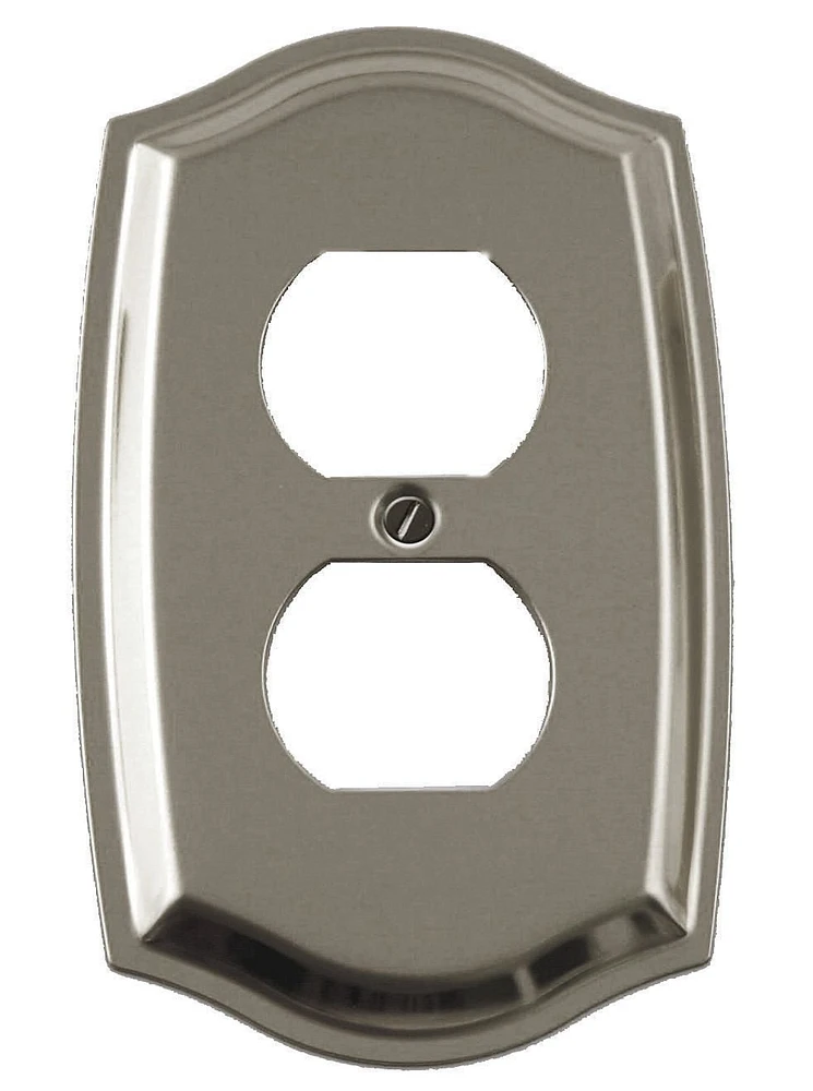 Atron Electro Industries Colonial Satin Nickel Duplex Wall Plate