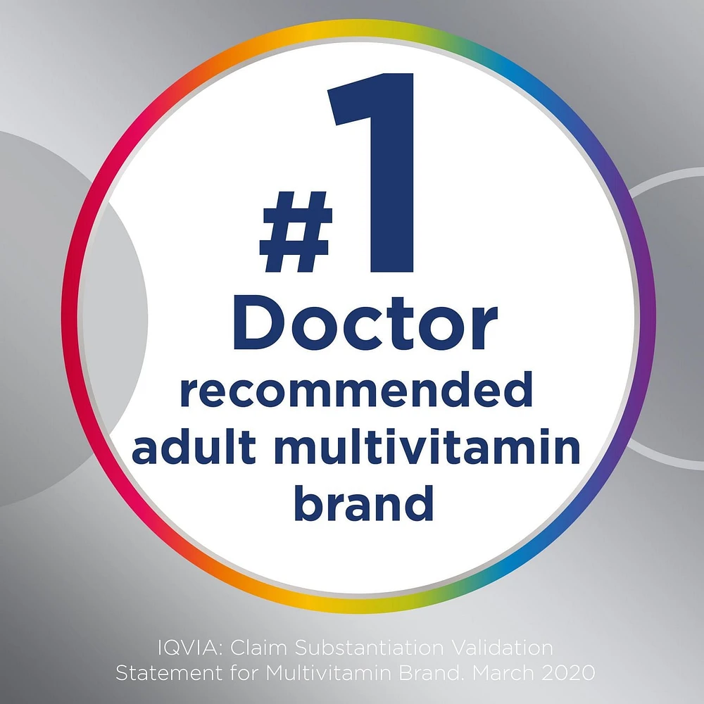 Supplément Centrum complet de vitamines et de minéraux multiples Select Essentiels pour adultes de 50 ans et plus 100 comprimés