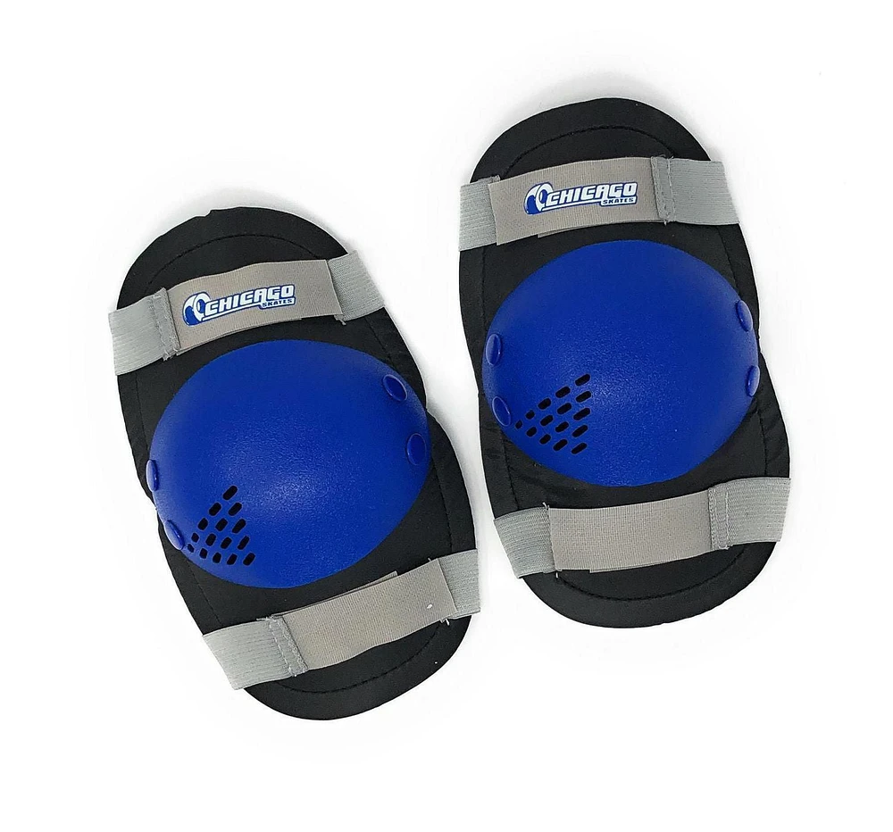 Chicago Skates - Patins à roulettes ajustables pour enfants avec accessoires, bleu, taille J10-13