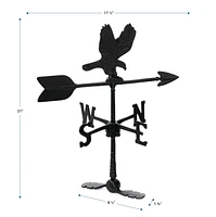 Klassen Bronze Girouette en Aluminium Aigle, Noir