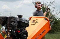 DK2 POWER 5-Inch 9.5 HP 277 cc Kinetic Drum Chipper