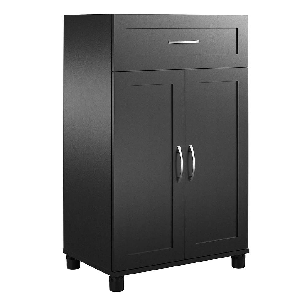 Meuble de rangement à 2 portes et 1 tiroir Lory de Systembuild Evolution, blanc